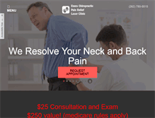 Tablet Screenshot of newberlinchiro.com